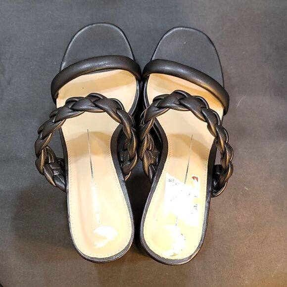 BRAND NEW REPORT DOUBLE STRAP ROUND OPEN TOE BLOCK HEEL SANDAL - Picture 5 of 14